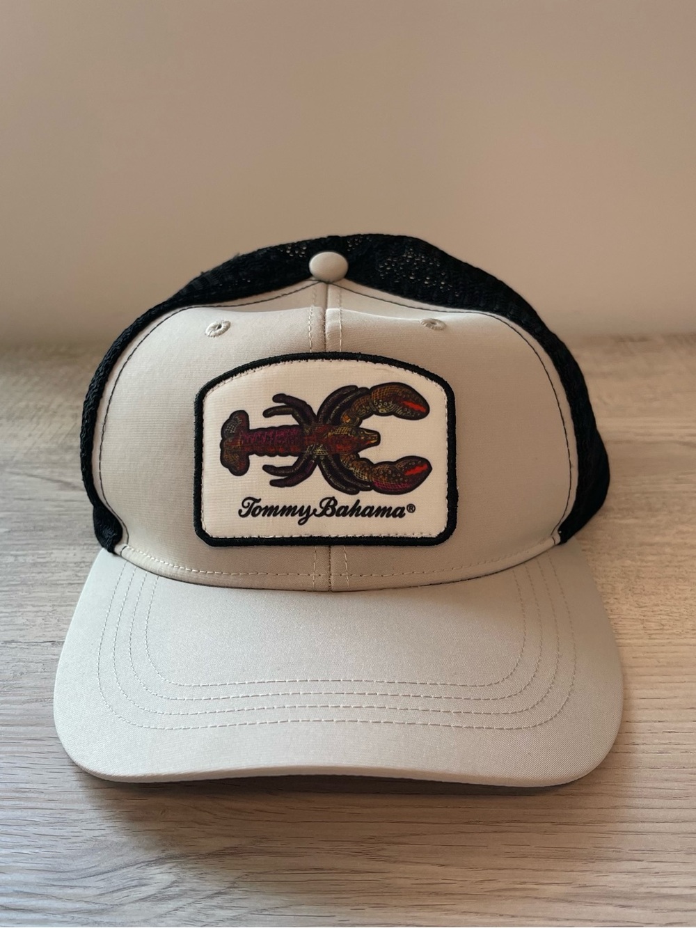 Tommy Bahama "Tip Your Cap" lobster patch mesh trucker snapback hat baseball cap